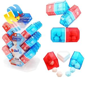 ממתקי סיטונאי תצוגה לעמוד בקבוק בצורת יהלום אוכמניות ותות לחץ לוח ממתקים 2-in-1 ילדים צעצוע oem - Product Image 2