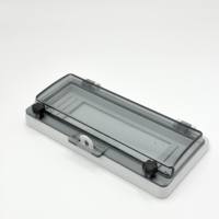 Boîtier en plastique transparent HD-10A IP67 avec couvercle étanche et verrouillage pour interrupteur MCB, idéal pour extérieur et applications aériennes