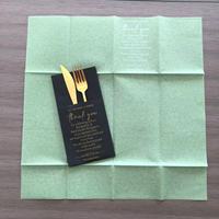 Serviettes de luxe personnalisées avec logo Couleur Airlaid Poche Serviette de table Serviette de mariage en lin