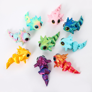 Modelo Marino de Salamandra de Ojos Grandes Congelada Impresa en 3D, Escala 1/12, Material PLA, Adorno de Escritorio Famoso en Internet, Criatura Simulada - Product Image 2