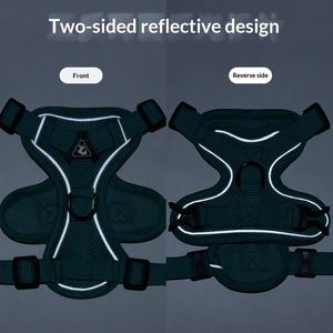 Harnais pour animaux de compagnie de différentes couleurs en gros, sangle de poitrine respirante pour chien avec laisse, gilet durable pour chat - Product Image 4