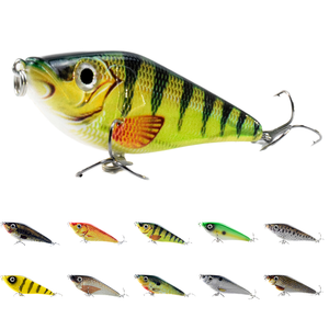 Nouveau produit 7.5cm 13.5g Jerkbait leurre artificiel appât Silicone pour saumon poisson-chat truite bar pêche lac pour aiguillat Jkb075 - Product Image 1