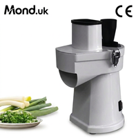 Mond.uk Picadora Eléctrica Profesional de Cebolla de 200 kg/h, Máquina para Picar Cebolla Verde para Restaurantes, para Picar Jengibre y Cilantro