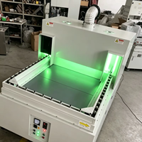 Machine de séchage UV à convoyeur rotatif 380V 6.5kW, sécheuse industrielle continue pour bouteilles plates et cylindriques, emballages cosmétiques