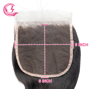 CLJhair Cabello Virgen Onda del Cuerpo Onda Natural Indian <span class=keywords><strong>Wace</strong></span> 6x6 Cierre Color Negro Natural 130 Densidad para Mercado Medio Alto - Product Image 2