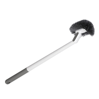 Brosse de toilette multi-angles en PP avec manche en arc chaud personnalisable, directement de l'usine