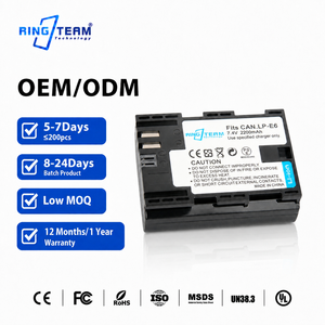 Batterie numérique LP-E6 LP E6 E6N pour appareil photo <span class=keywords><strong>Canon</strong></span> EOS <span class=keywords><strong>6D</strong></span> 60D 7D 7D2 60D 60Da 70D 80D <span class=keywords><strong>5D</strong></span> <span class=keywords><strong>Mark</strong></span> <span class=keywords><strong>II</strong></span> 2 <span class=keywords><strong>III</strong></span> 3 5DS R XC10 - Product Image 1