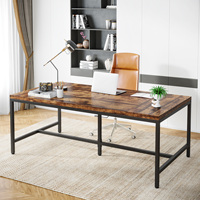 Tribesigns Table de réunion de conférence 6FT Rectangle Executive Desk Table de bureau à domicile Boss Executive Desk