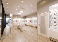 Vitrines optiques d'étagères à lunettes personnalisées pour la décoration intérieure de magasin d'optique