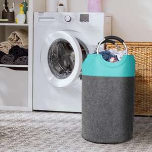Cesta de lavandería plegable, almacenamiento de ropa sucia personalizado, cesta de lavandería plegable redonda - Product Image 4