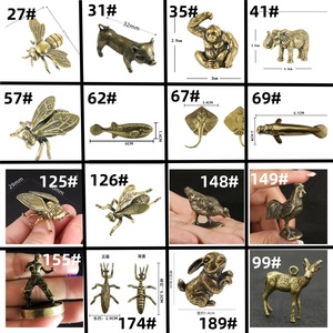 Giocattoli in ottone ornamenti d'arte in rame retrò giocattoli animali da fattoria ornamenti artigianato bovino - Product Image 4