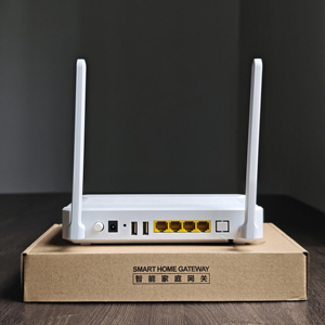 Versión en inglés ZC-521X6D 4GE+2USB+AX3000 WiFi6+1POTS Router de 4 puertos Unidad de red GPON EPON ONT Antenas externas Uso doméstico - Product Image 1