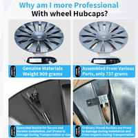 Roda hubcaps Y19-inch Model baru terlaris 14 warna pola G-matte hitam 4 potong set