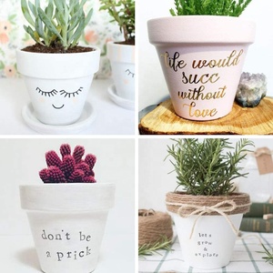 Mini pot à cactus en terre cuite avec trou de drainage, pots à succulentes en argile pour plantes d'intérieur et d'extérieur, pour une utilisation en jardin comme pot à fleurs - Product Image 5