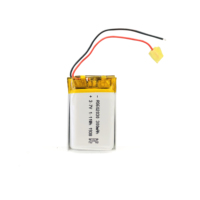 Batterie rechargeable A&S Power Factory 3,7 V 300 mAh à semi-conducteurs, modèle 602030, pour casque Bluetooth, certifiée CE, format pochette, 500 cycles