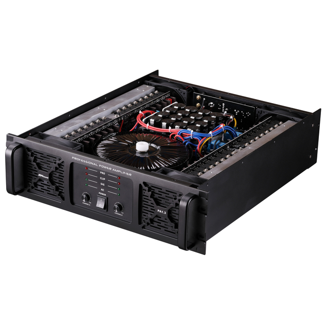 Factory Wholesale Good Quality PA1.3 Amplifiers Class H 3U 2 Channel Analog 8ohms 4ohms Stereo Power Amplifier Professional Dj