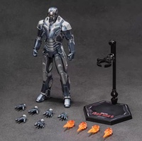 Figurine officielle Iron Man de Zhongdong, série complète MK, Marvel Avengers, jouet en plastique lumineux, figurine de collection