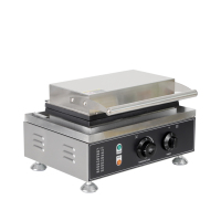 Crêpière commerciale de haute qualité forme de poisson électrique gaufrier taiyaki faisant la machine gaufrier croustillant de poisson coréen