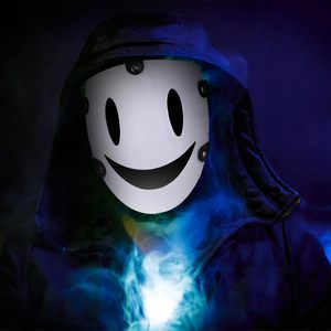 Máscara CAFELE High Rise Invasion, Máscara de PVC Blanca con Sonrisa, Media Cara, para Cosplay de Anime, Disfraces de Halloween - Product Image 6