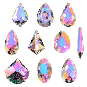 Prisma de vidro de cristal para diy, ornamentos de natal iridescentes para coletor solar de vários formatos - Product Image 1