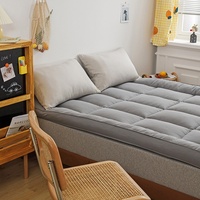 Lris Basit Düz Renkli Dokuma Polyester Elyaf Hafızalı Yatak Çift Katmanlı Tasarım. Yıkanabilir. 600TC İplik Sayısı. Katlanır Mat.