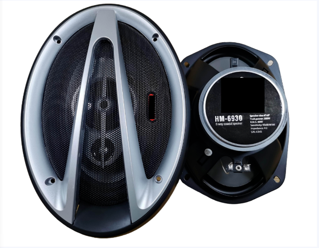 RC Audio HM-6920 Competitive Car Coaxial Speakers 6x9 Inch 3-Way Coaxial Speaker 45W for All Car System Speakers