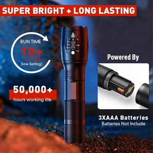 Lampe torche USB étanche personnalisée super lumineuse, rechargeable, puissante, LED XHP50, lampe de poche haute puissance WD-001 XHP50 F - Product Image 2