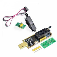 Programmer USB Motherboard Routing LCD CH341 Emas Mewah Tanpa Solder SOP8 Test Clip Modul dan Kit Elektronik