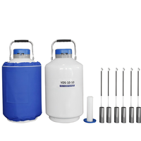 Oferta Especial: Tanque Termo de Aluminio para Nitrógeno Líquido (LN2) para Inseminación Artificial Veterinaria