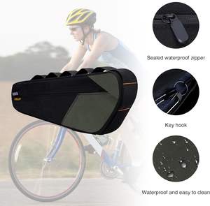 Muestra Gratis, Bolsa de Ciclismo Impermeable en Forma de Triángulo para Tubo Delantero, Bolsa para Bicicleta de Montaña o Carretera, Soporte para Sillín, Accesorios para Bicicletas - Product Image 6