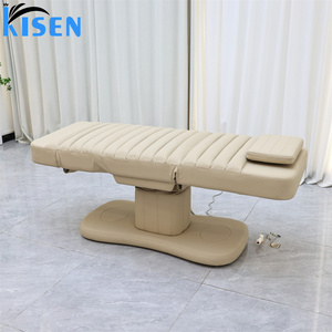 Venta Directa de Fábrica, Cama de Belleza Eléctrica Personalizada para Cosmética y Medicina, Mesa de Masaje con 3 Motores, Mesa para Pestañas y Tratamientos Faciales - Product Image 4