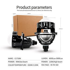 Phare LED Chenlang H4 Hi/Lo 110W/90W 5000LM H7 9005 Lentille bleue Projecteur Focos LED pour voiture Bi LED Lentille de projecteur 3,0 pouces - Product Image 6