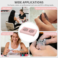 Équipement de salon professionnel, aspirateur à poussière pour ongles portable solide à double moteur sans balais, faible bruit, aspiration turbo