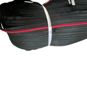 Nylon nhỏ hành lý răng dây kéo Mã Đỏ đầy đủ bó với vải đen cho túi sử dụng tính năng vô hình - Product Image 6