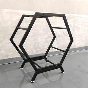 Espositore a forma di nido d'ape per cerchioni per auto espositore per fiere esagonale in metallo - Product Image 4