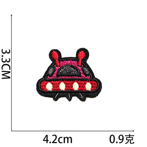 Patch en tissu <span class=keywords><strong>Alien</strong></span> Iron on Cartoon Astronaut Little Rocket, patchs en tissu brodé - Product Image 4
