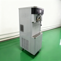 Machine à glace molle professionnelle grande capacité 58L/h, finition argent/noir, 137,5 KG, 220V, pour la production de lait glacé, offre spéciale
