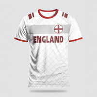 Jersey Sepak Bola Pria Jerman 2026 Kerah Bulat Lengan Pendek Cetak Sublimasi Penyerap Keringat 100% Poliester Kaos Olahraga Regular