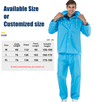 Vente directe usine – Imperméable et combinaison de pluie 100 % réutilisables, durables et imperméables pour adultes (taille américaine) – Idéal pour hommes et femmes, moto et pêche