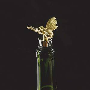 Promotion métal Animal tête d'abeille en forme <span class=keywords><strong>de</strong></span> bouchons <span class=keywords><strong>de</strong></span> <span class=keywords><strong>vin</strong></span> Silicone caoutchouc Champagne Prosecco bouchon <span class=keywords><strong>de</strong></span> bouteille <span class=keywords><strong>de</strong></span> <span class=keywords><strong>vin</strong></span> - Product Image 3
