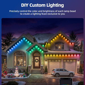 Vente flash - Éclairage ponctuel extérieur permanent pour Noël et les fêtes - IP68 - 12V - 30 mm - LED SMD5050 RGBW - Points lumineux LED pour extérieur - Product Image 6