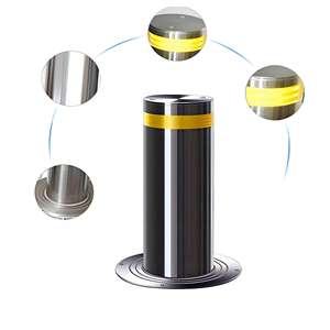 حواجز أمان من الفولاذ المقاوم للصدأ للنسخة العادية ، حواجز خصوصية متحركة مع أقفال حواجز المرور - Product Image 1