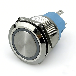 Botón Pulsador Metálico Momentáneo de Venta Caliente, Interruptor de Encendido/<span class=keywords><strong>Apagado</strong></span> IP65 con Conector para Control Industrial - Product Image 3