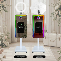 Fournisseur d'usine – Photobooth miroir 21,5 pouces avec élévateur électrique et hauteur réglable pour événements, mariages et locations de fêtes – Photobooth DSLR