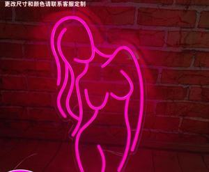 Thay đổi độ sáng Sexy Lady Neon dấu hiệu cho người đàn ông hang động điều khiển từ xa biến áp cung cấp điện tường trang trí cho Câu Lạc Bộ sinh nhật điện tử dấu hiệu - Product Image 1