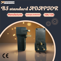 Adaptateur de protection contre les fuites RIFENG BS Standard IP44, prise et fiche 13A avec certification CE, auto-test pour usage industriel et hospitalier