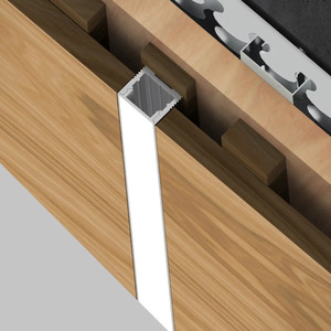 Luce <span class=keywords><strong>LED</strong></span> Quadrata da Incasso <span class=keywords><strong>per</strong></span> Sottopensili, <span class=keywords><strong>Profilo</strong></span> in Alluminio Anodizzato <span class=keywords><strong>per</strong></span> Armadi - Product Image 4