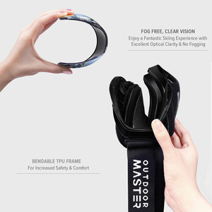OutdoorMaster 2025 Lunettes <span class=keywords><strong>de</strong></span> ski OEM Logo personnalisé Sans cadre Rétro Anti-buée Protection UV Lunettes <span class=keywords><strong>de</strong></span> neige Snowboard Sports Googles - Product Image 3