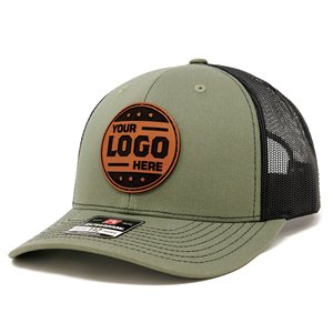 Casquette de baseball Richardson 112 Trucker gris à 6 panneaux en maille avec logo brodé personnalisé pour sports de plein air et pêche - Product Image 4