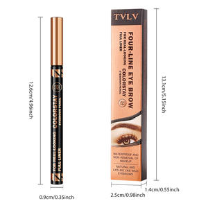 Delineador de Cejas Líquido de Cuatro Puntas, Resistente al Agua, Maquillaje Cosmético, Gran Venta - Product Image 5